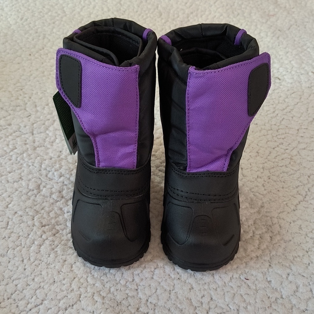 NWT Child's Purple/Black Itasca Snow Cat Winter Boots Size 7 - Picture 2 of 9